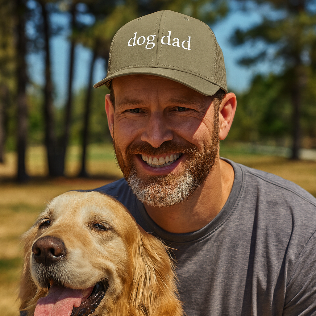 Dog Dad Snap Premium Trucker Hat