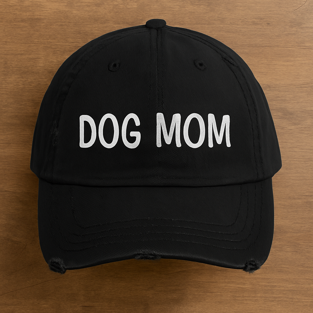 Distressed Dog Mom Hat