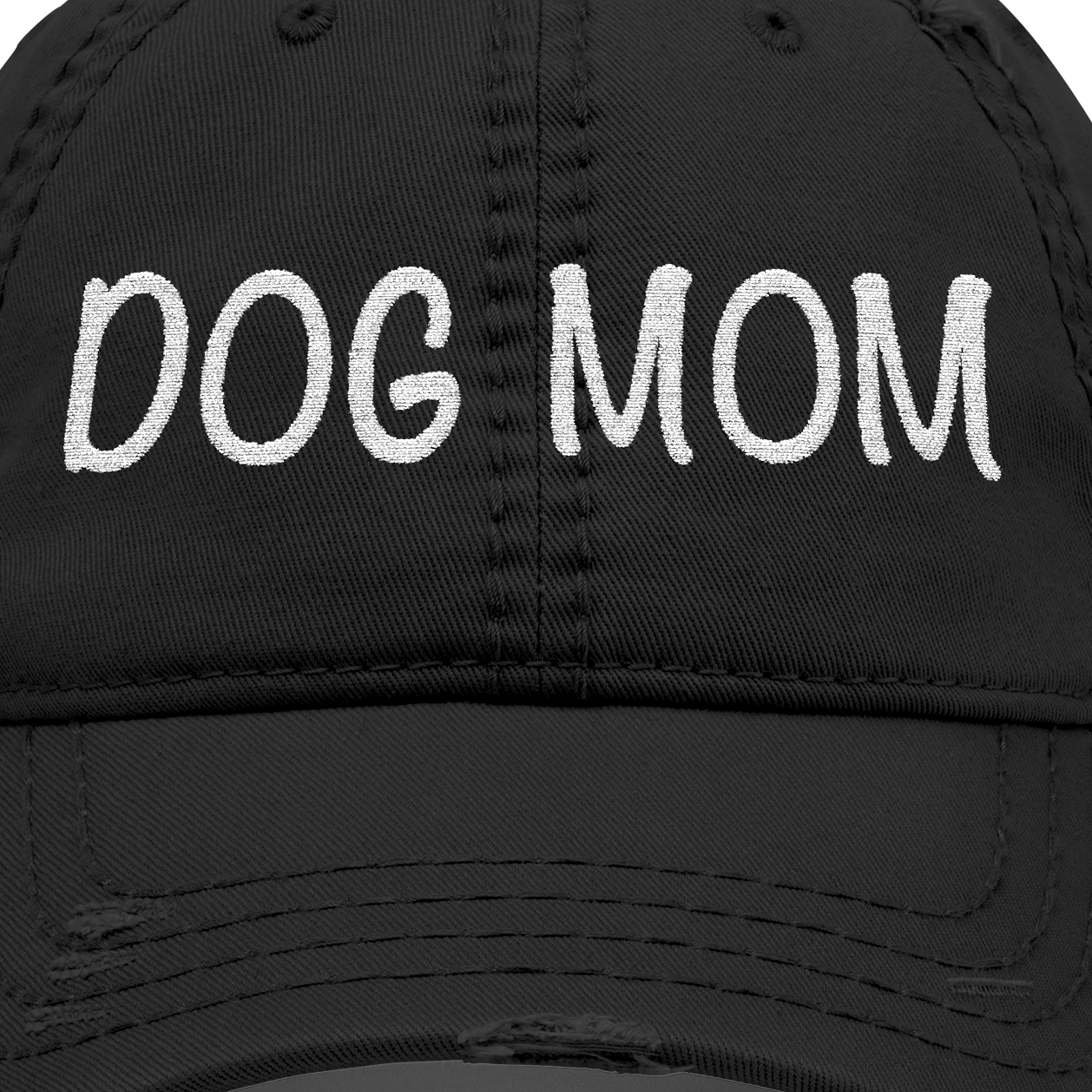 Distressed Dog Mom Hat