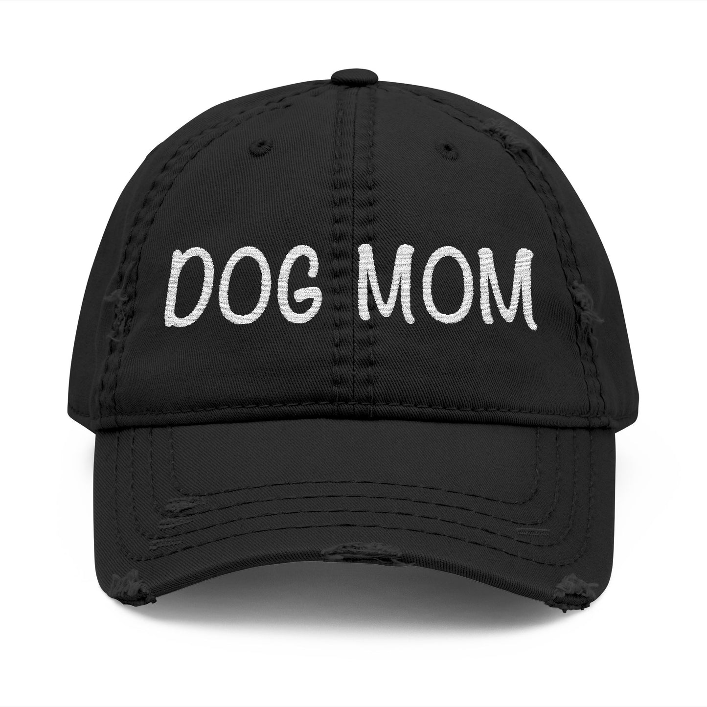 Distressed Dog Mom Hat