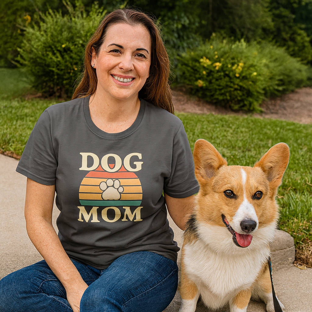 Dog Mom Retro Premium Tee