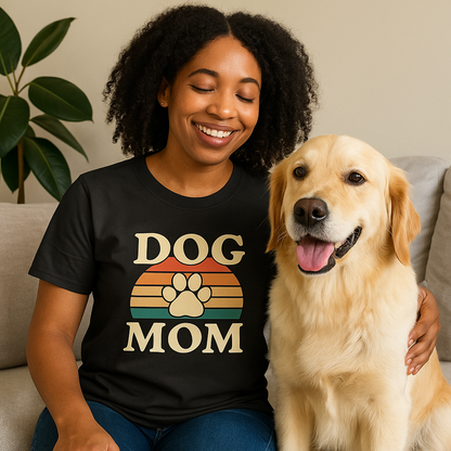 Dog Mom Retro Premium Tee