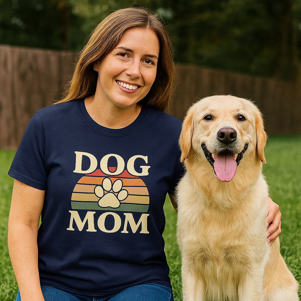 Dog Mom Retro Premium Tee