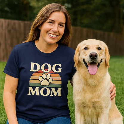 Dog Mom Retro Premium Tee