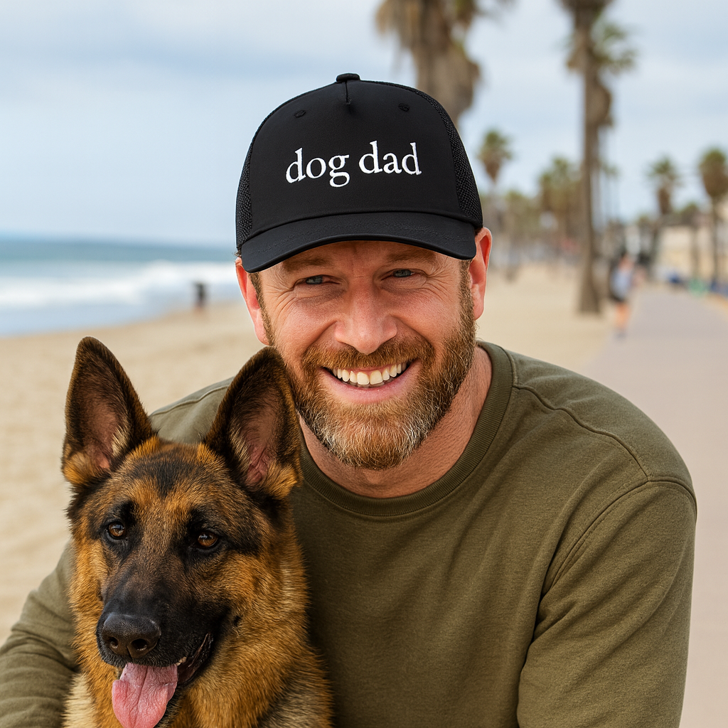 Dog Dad Snap Premium Trucker Hat