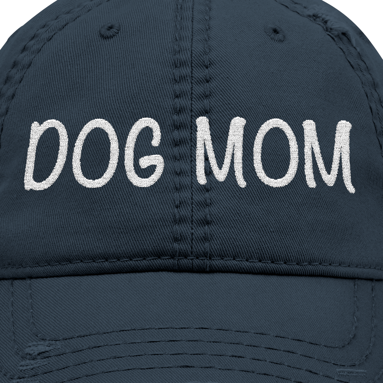 Distressed Dog Mom Hat