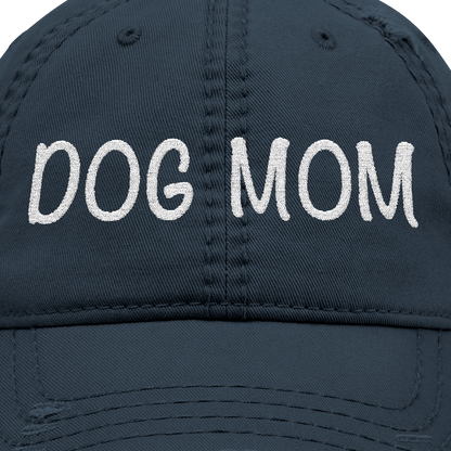 Distressed Dog Mom Hat