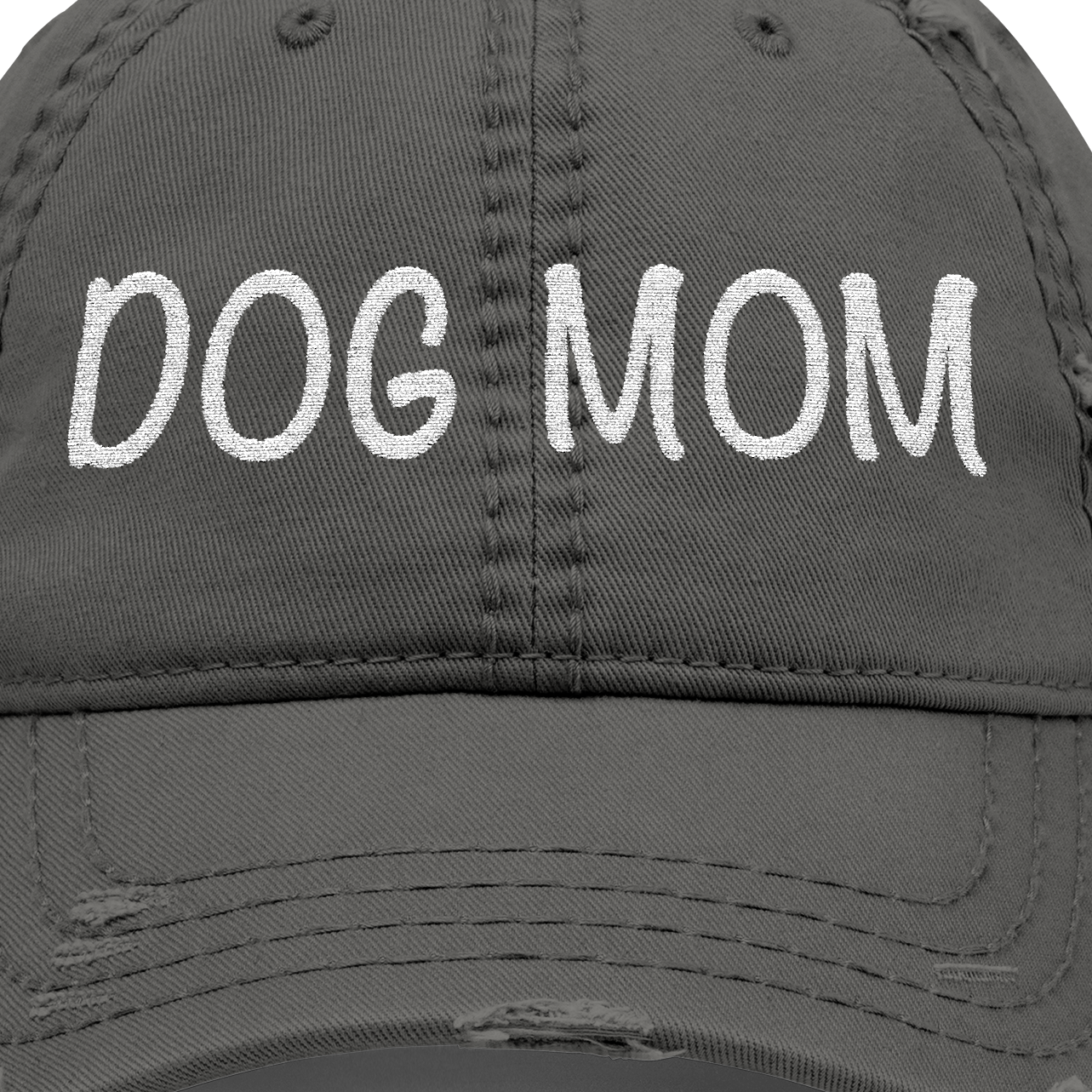 Distressed Dog Mom Hat