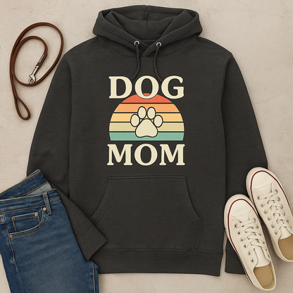 Dog Mom Retro Premium Hoodie