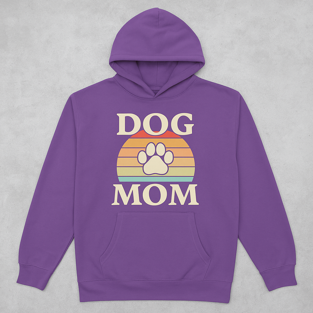Dog Mom Retro Premium Hoodie